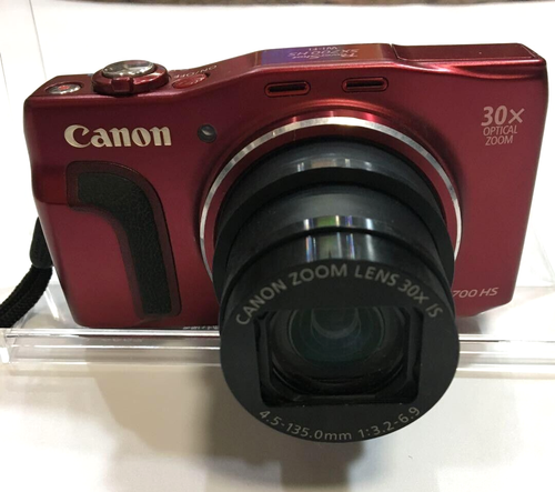 [Exc+5 wz/Box&Charger] Canon PowerShot SX700 HS 16.1MP Digital Camera Red WiFi - Picture 9 of 9