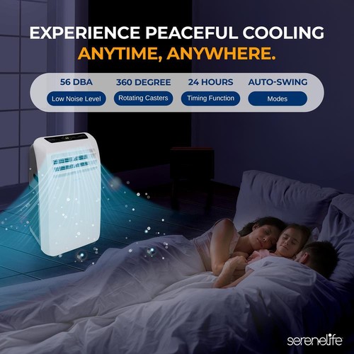 SereneLife Compact Home Portable Air Conditioner AC Cooling Unit Quiet Operation - Picture 35 of 57