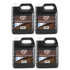 Bartoline Creocote Oil Based Timber Treatment Dark Brown Creosote 4L Multi Packs