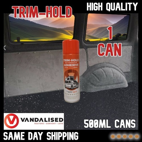 TRIM HOLD fix Van Carpet Spray Glue High Temperature Adhesive Heat Resistant VW - Picture 14 of 24