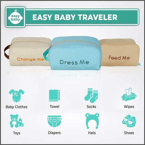 Bolsas organizadoras EASY BABY - Cambiar, alimentar, vestir y limpiarme (juego de 8) - Imagen 6 de 13