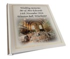 Large personalised photo album, Wedding day memories, Photo book keepsake gift.