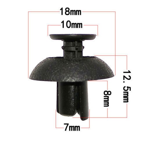 100pc Bumper Clips FENDER TRIM Car Push Pin Rivet Fastener Retainer 6 7 8 9mm - Bild 14 von 20