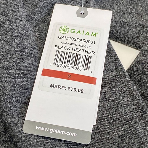 Gaiam Alignment Jogger Men’s S, Charcoal Gray Slim Sweatpants Stretch Pockets - Picture 9 of 11