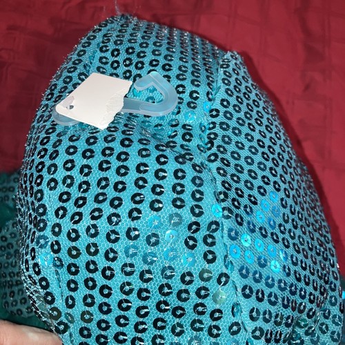 Girl’s New Target 8-16 Teal Sequin, Lined, Fur, Sparkly Trapper Hat W/Ear Flaps - Picture 5 of 13