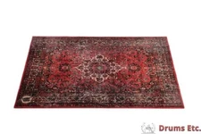 DRUMnBASE Vintage Persian Style Drum Rug - Original Red 4.26' X 3' VP130-ORD