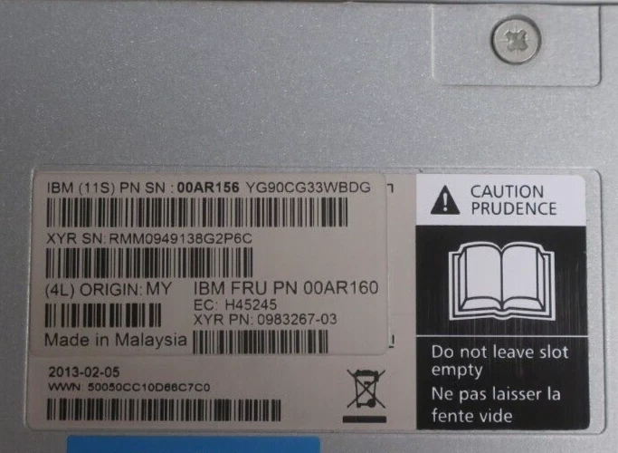 IBM Storwize V7000 G1 Type 100 Controller Canister 00AR160 00AR156 For 112/124 - Image 4 of 4