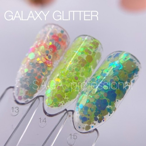 GEL Brillo Profesional SAGA GELAXY con Brillos Holográficos/Esmalte de Uñas Gel - Imagen 6 de 21