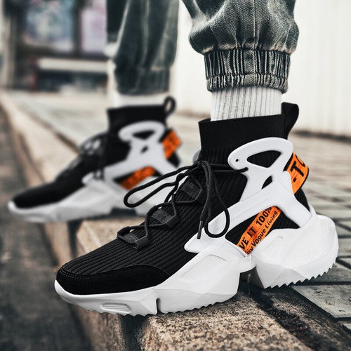Men's High Top Basketball Sneakers Athletic Outdoor Jogging Sports