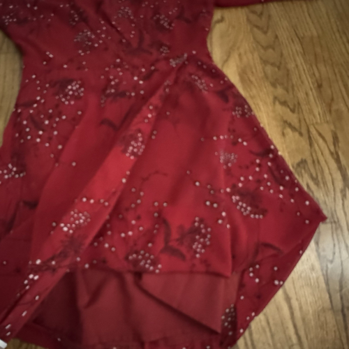 Madewell Hazelwood Size 2 Wrap Front Short Dress in Windswept Floral Red - Picture 7 of 14