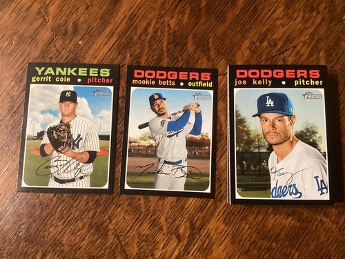 2020 Topps Heritage High Number Complete Set #501-725 SPs Included Robert Clase