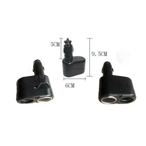 Car Cigarette Lighter Splitter Plug Dual Car Charger Car 12v Socket Splitter - Picture 6 of 6