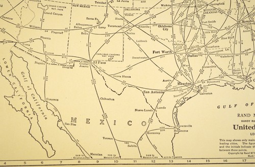 1940s Vintage UNITED STATES Railroad Map US Railway Map LARGE Old Original - Picture 9 of 10