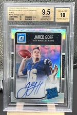 2016 Donruss Optic Jared Goff Holo Auto /99 Rated Rookie RC Lions BGS 9.5/10