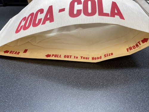 VINTAGE COCA-COLA SODA JERK CAP HAT PAPER UNIFORM STADIUM VENDOR MARYLAND TERPS - Picture 4 of 6
