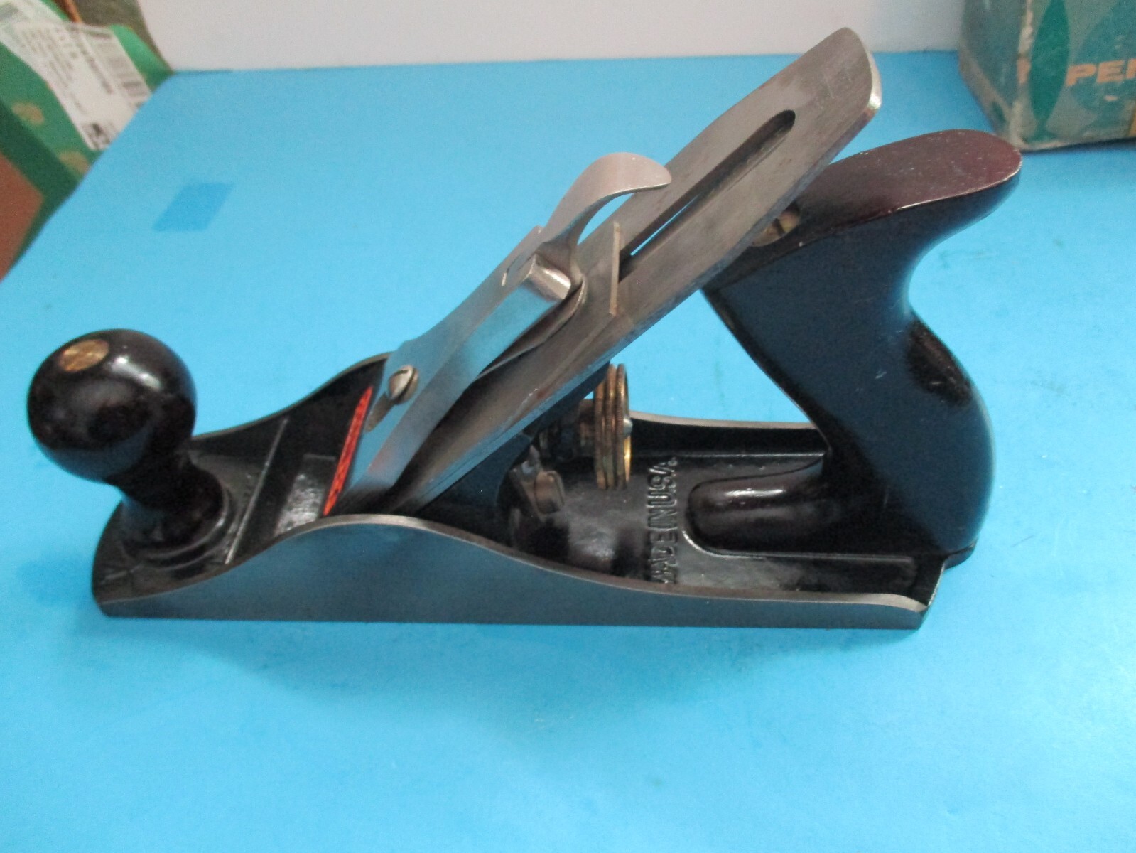 vintage Stanley Bailey No. 4 corrugated bottom bench plane eBay