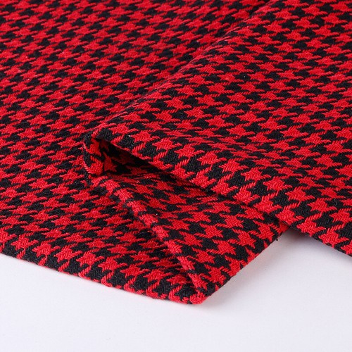Houndstooth Linen Cotton Fabric 150cm Wide Furniture Decor Craft By Meter Sewing - Picture 4 of 21