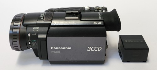 Panasonic NV-GS100 Video Camera MiniDV with Battery Japanese Powers On Tested - Picture 1 of 12