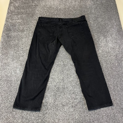 Pantalones de mezclilla Hugo Boss para hombre regulares rectos gris oscuro elásticos desteñidos W40 L28 * Maine - Imagen 2 de 13