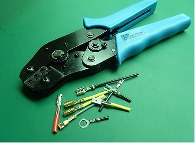 Crimping Tool 3.96//4.8//5.08//6.3mm Grounding Terminal Connector 26-16 AWG Crimper
