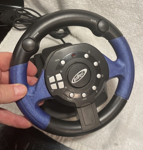 Intec Steering Racing Wheel (No Pedals) For Playstation 2 -Xbox -GameCube -PS2 - Picture 7 of 11