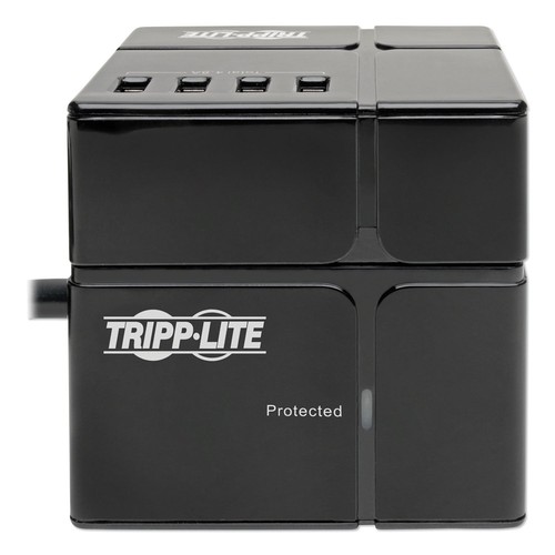 Tripp Lite TLP366CUBEUS 6' Cord 540 J Power Cube Surge Protector - Black New - Picture 3 of 3