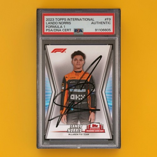 Lando Norris Autograph 2023 Topps Formula 1 F1 McLaren Card Auto PSA