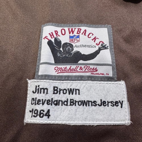 NWT Mitchell & Ness Jim Brown Cleveland Browns 1964 Throwback Jersey #32 XXL 52 - Picture 3 of 8