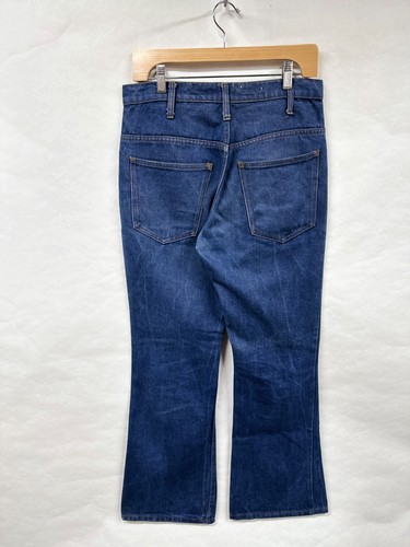 Vintage Dark Wash Boot Cut Jeans 31x30 Tallon Zipper Cotton Denim - Picture 13 of 16