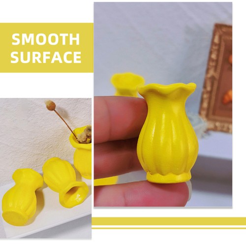Mini Ceramic Vase Miniature House Accessories Small Flower Dollhouse - Picture 8 of 12