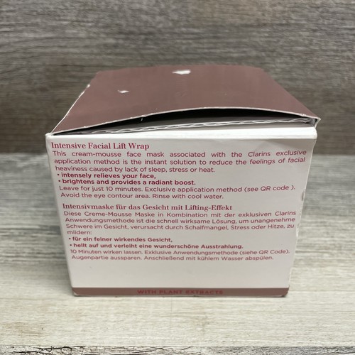 CLARINS V-Facial Intensive Wrap Lift-Affine Masque Intensif 75mL 2.5oz Sealed - Picture 2 of 4