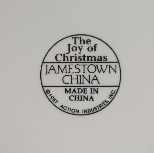Plato de cena Jamestown China 'Alegría de Navidad' 10,5", EXCELENTE - Imagen 6 de 6