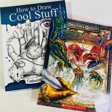 How to Draw Cool Stuff LOT OF 2 w/ How to Draw Deltora Monsters - Paperbacks