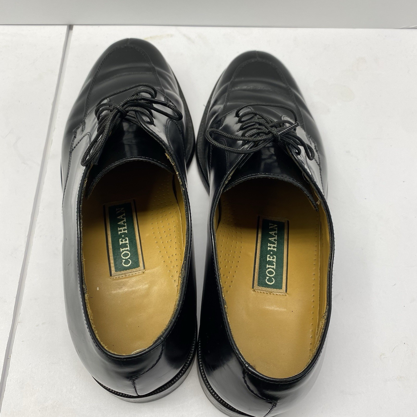 SAOLA Scarpe stringate Cole Haan Oxford nere in pelle con punta divisa da uomo taglia 10 1 2 D