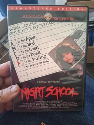 Night School DVD Remastered Warner Archive Widescreen Horror Slasher 1980 Movie