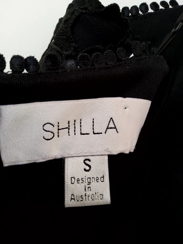 Shilla The Label Element Floral Lace Midi Dress. Size Small Black Dress - Picture 9 of 10