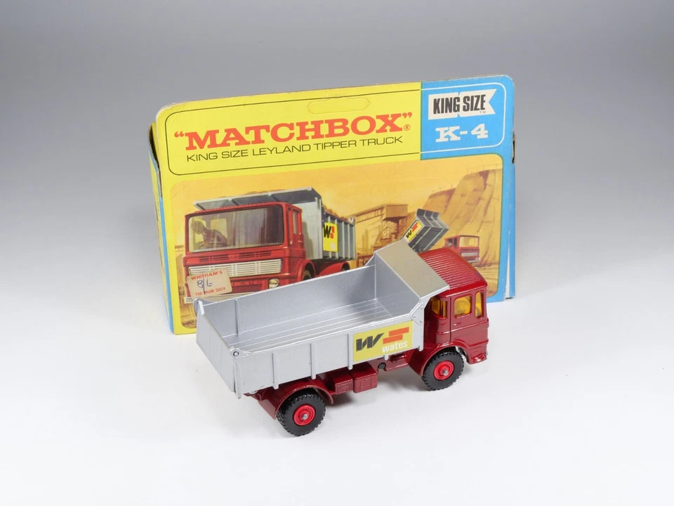 MATCHBOX - KING SIZE K-4 - Leyland Tipper Truck - Rare transitionnal Wates - Photo 2/4