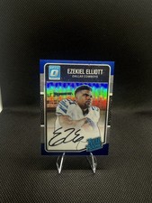 Ezekiel Elliott 2016 Donruss Optic 168 Blue Signatures Rated Rookie RC Auto /75