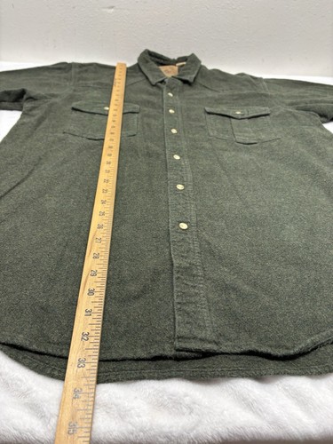 Vintage Moose Creek Shirt Men’s Size XLT Green Heavyweight Flannel Button Up - Picture 12 of 12