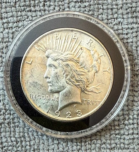 1923 Peace Dollar Silver $1 Strong XF Nice Collector Example 90% Silver