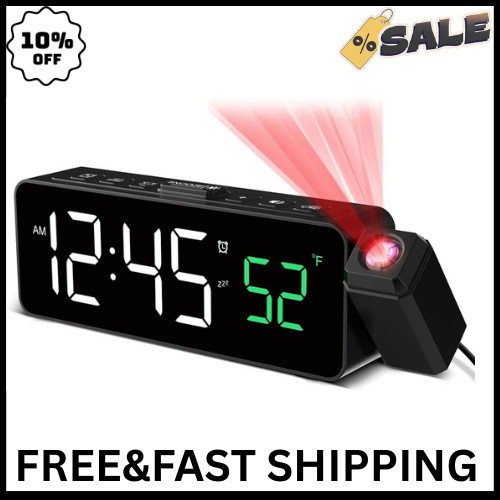 For Bedroom Ceiling Compact Plug-in Digital Clocks With