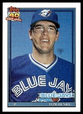 1991 Topps Tom Henke Toronto Blue Jays #110