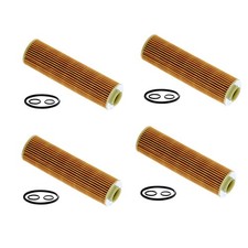 4Sets Engine Oil Filter Kit For Mercedes-Benz W204 C250 R172 SLK250 HU514Y