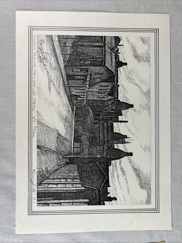 HARRY SMITH "LONGTON SKYLINE" UK INDUSTRAIL BOTTLE KILN POTTERY ART PRINT - Picture 2 of 10