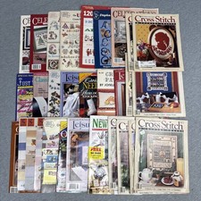 Leisure Arts Cross Stitch Leaflets Magazines Garden Country Lot of 20