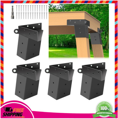 Deer Stand Brackets 4''x4'' Elevator Brackets 4Pcs for Hunting Blinds & Platforms