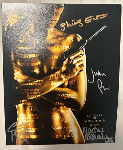 James Bond Girls signiertes 8x10 Foto selten 007