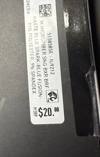 Adidas microfiber boxer brief men’s size XXL Royal blue quick dry $20 new - Picture 5 of 5