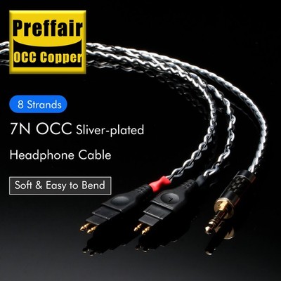 8 Core Balanced Earphone Cable For Sennheiser HD580 HD600 HD650