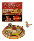 NM-MIB 1950s Tin Windup Marx Honeymoon Express - Airplane Version